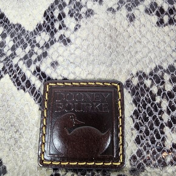 Dooney & Bourke Python Print Sloan Hobo Purse Bag - Picture 7 of 7